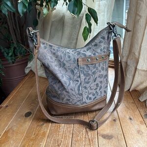 Myra Upcycled Canvas Floral Crossbody Bag